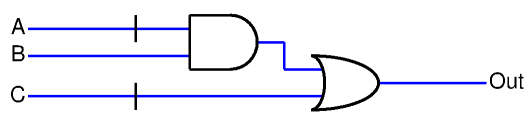 (-A * B) + -C structure