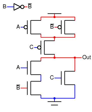 (-A + B) * -C